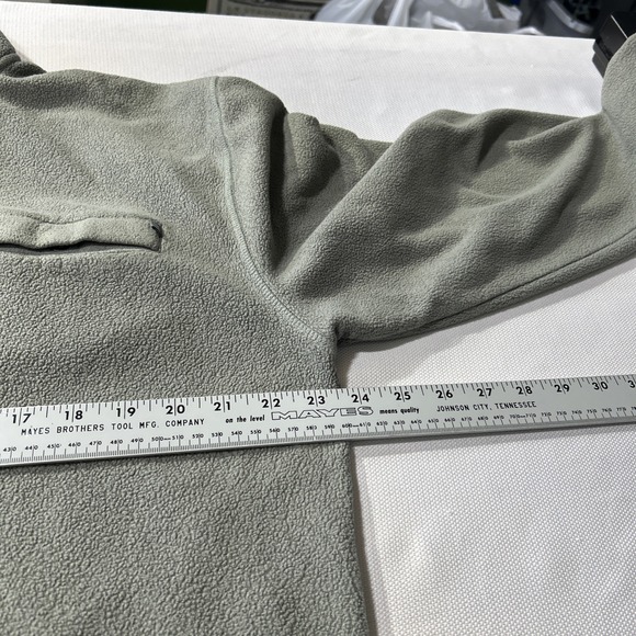 FREE FLY~ Gray Fleece Pullover Performance Bamboo Sweatshirt Snap Mock Neck~ XL - Picture 5 of 10